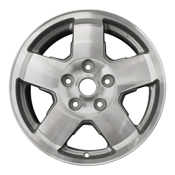 2008 Jeep Commander Wheel 17" Aluminio Carbón Maquinado 5 Lug W9096MC-3