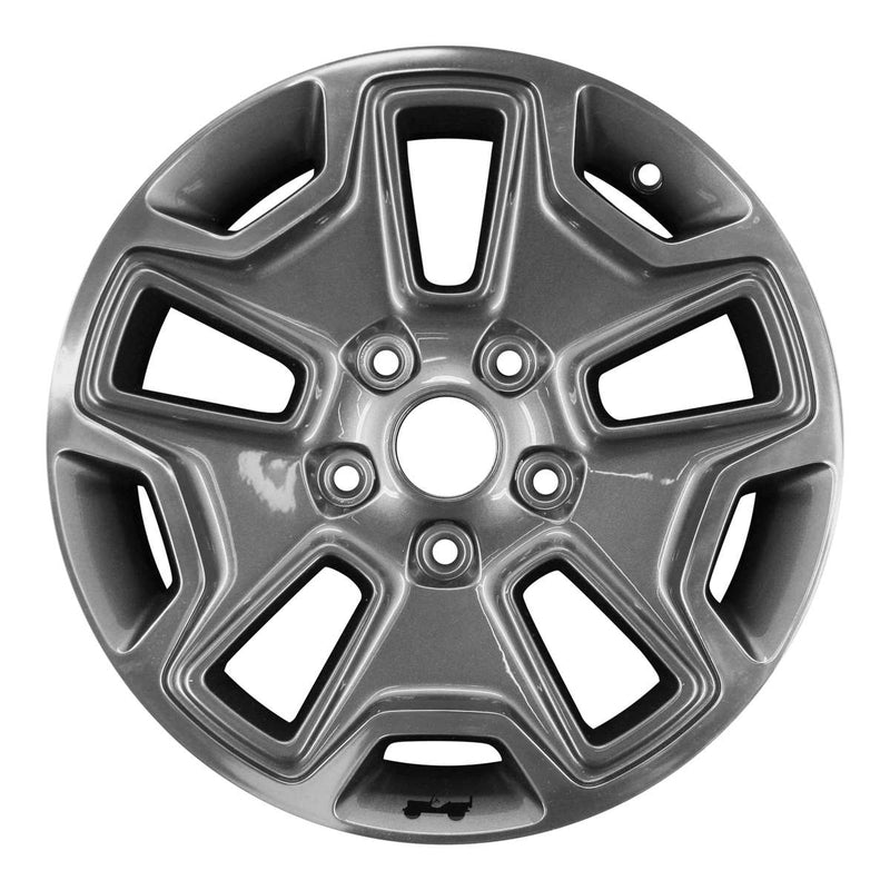 2016 Jeep Wrangler Wheel 17" Polished Charcoal Aluminum 5 Lug W9118PC-4