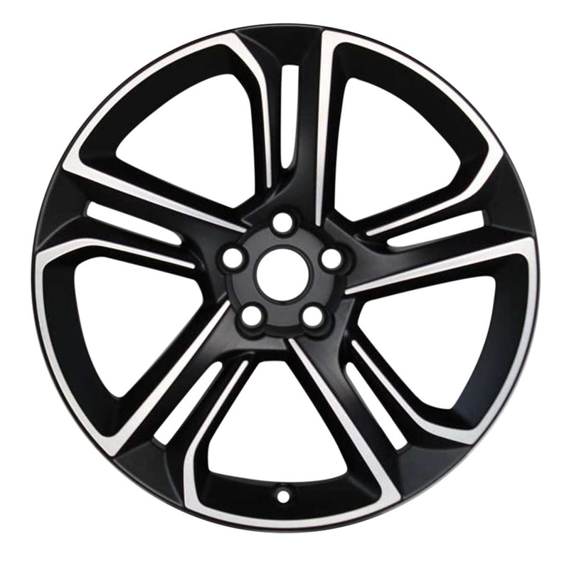 2013 Lamborghini Gallardo Wheel 19" Machined Black Aluminum 5 Lug W96002MB-1