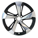 2019 Bentley Bentayga Rueda 22" Aluminio negro mecanizado 5 lengüetas W96565LMB-1