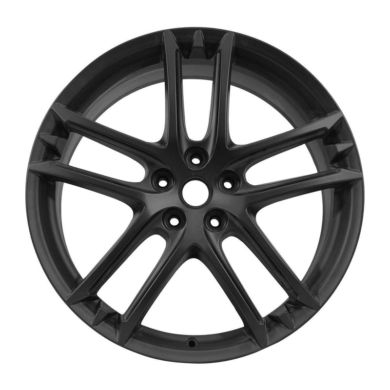 2012 Maserati GranTurismo Wheel 20" Black Aluminum 5 Lug W97084B-1