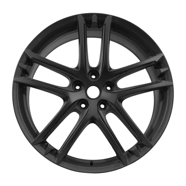 2012 Maserati GranTurismo Wheel 20" Black Aluminum 5 Lug W97085B-1