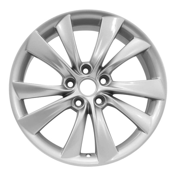 2016 Tesla Model Wheel 19" Silver Aluminum 5 Lug W97107S-4