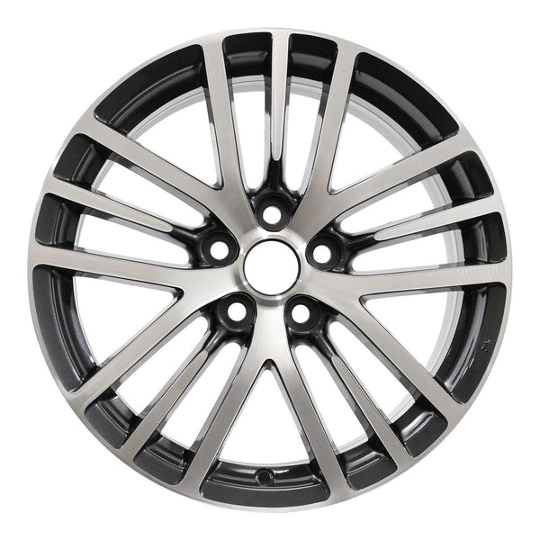 2016 Mitsubishi Lancer Wheel 18" Machined Charcoal Aluminum 5 Lug W97499MC-1