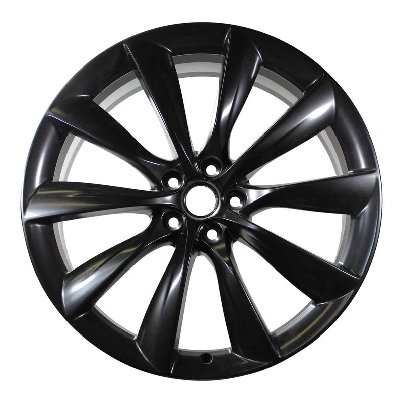 2016 Tesla Model Wheel 22" Black Aluminum 5 Lug W97771B-1