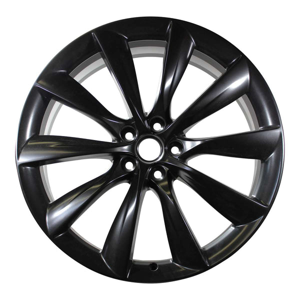 2019 Tesla Model Wheel 22" Black Aluminum 5 Lug W97771B-5