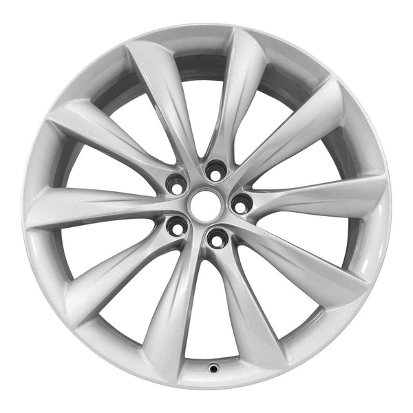 2019 Tesla Model Wheel 22" Silver Aluminum 5 Lug W97771S-5