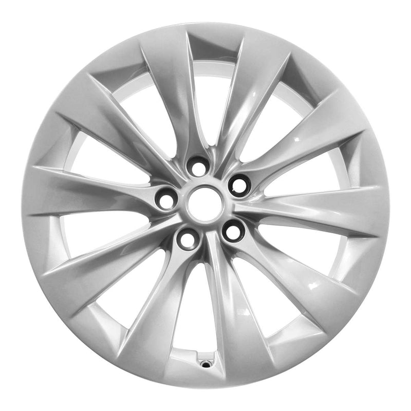 2019 Tesla Model Wheel 20" Silver Aluminum 5 Lug W97800S-5