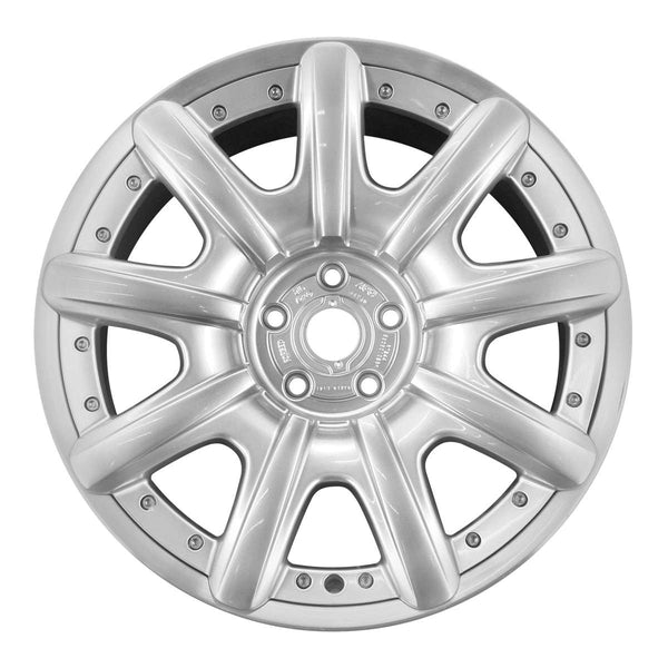 2007 Bentley Continental Wheel 19" Machined Silver Aluminum 5 Lug W98043MS-4