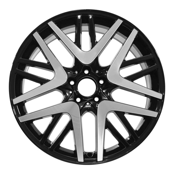 2012 Mercedes Cl600 Wheel 20" Machined Gloss Black Aluminum 5 Lug W98353MB-1