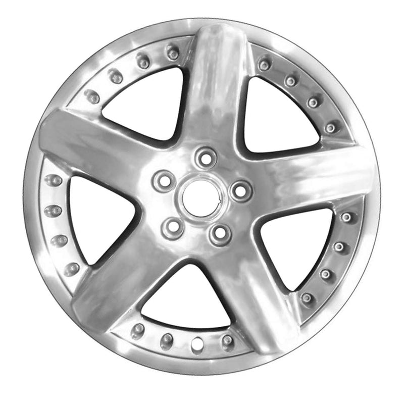 2005 Bentley Arnage Wheel 19" Polished Aluminum 5 Lug W98408P-1