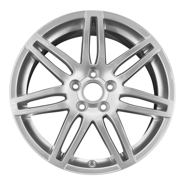 2009 audi s4 wheel 18 silver aluminum 5 lug w58941s 3