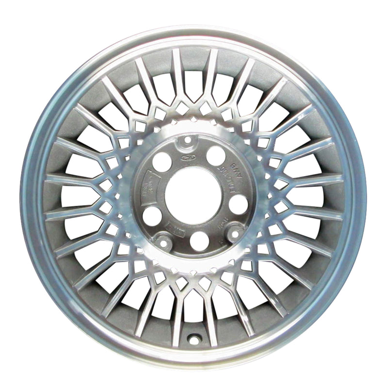 1987 lincoln continental wheel 15 machined gray aluminum 5 lug w1156mag 8