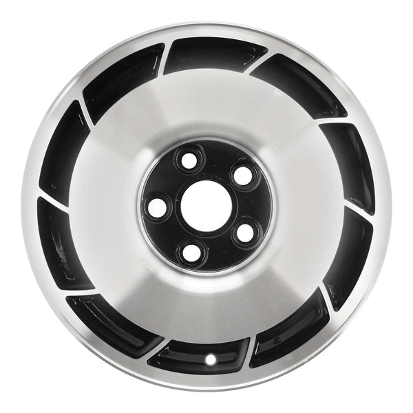 1985 chevrolet corvette wheel 16 machined black with paint hub aluminum 5 lug w1346rmb 6