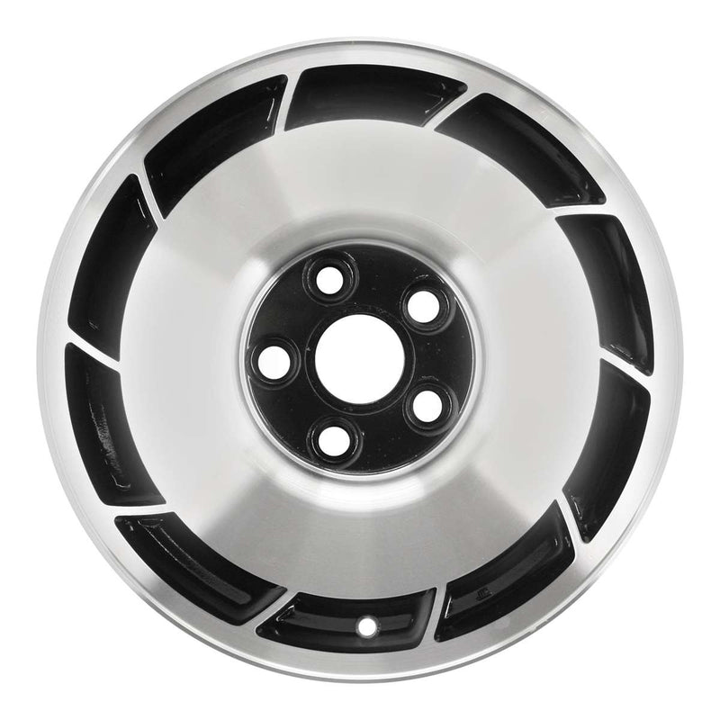 1985 chevrolet corvette wheel 16 machined black with paint hub aluminum 5 lug w1346rmb 6