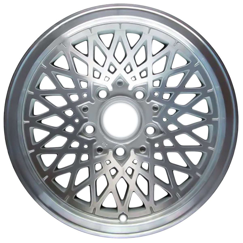 1986 pontiac trans wheel 15 machined silver aluminum 5 lug w1457ms 10