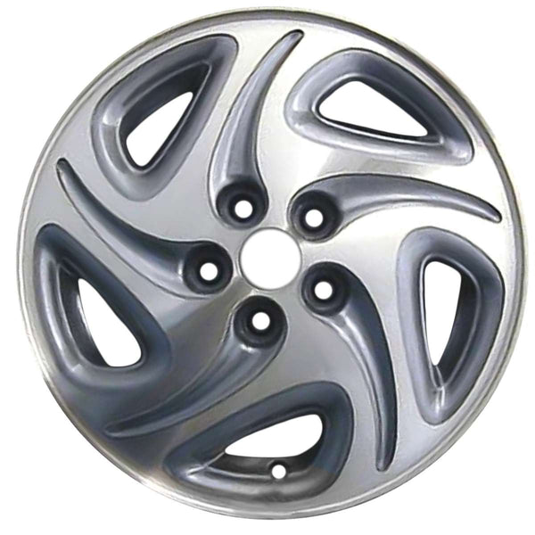 1996 chrysler cirrus wheel 15 machined silver aluminum 5 lug w2061ms 2