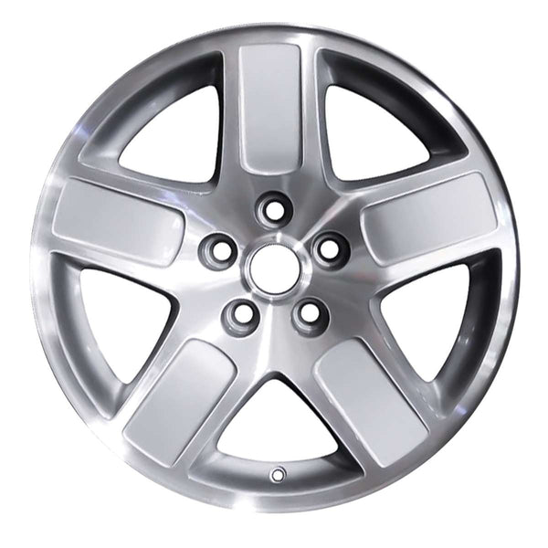 2007 dodge charger wheel 17 machined silver aluminum 5 lug w2246ms 2