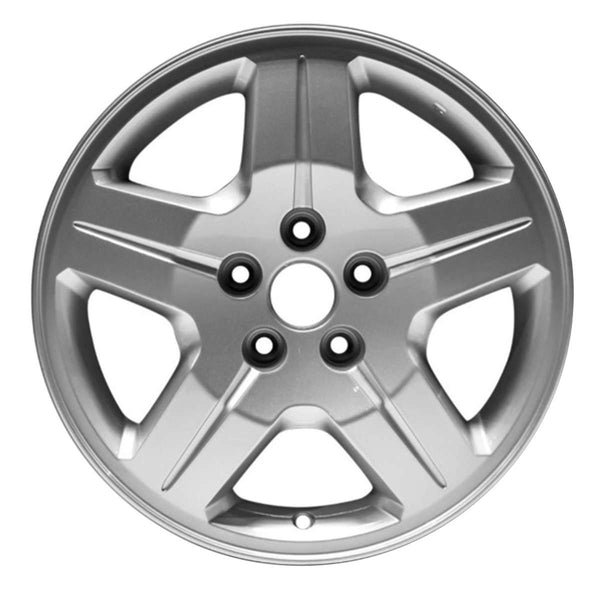 2011 dodge caliber wheel 17 silver aluminum 5 lug rw2287s 5