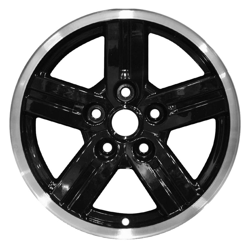 2009 dodge dakota wheel 18 black with machined lip aluminum 5 lug w2297bml 3