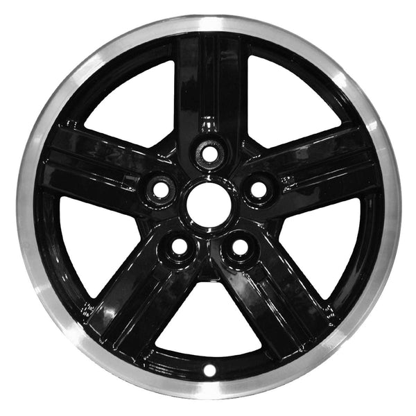 2010 dodge dakota wheel 18 black with machined lip aluminum 5 lug w2297bml 4