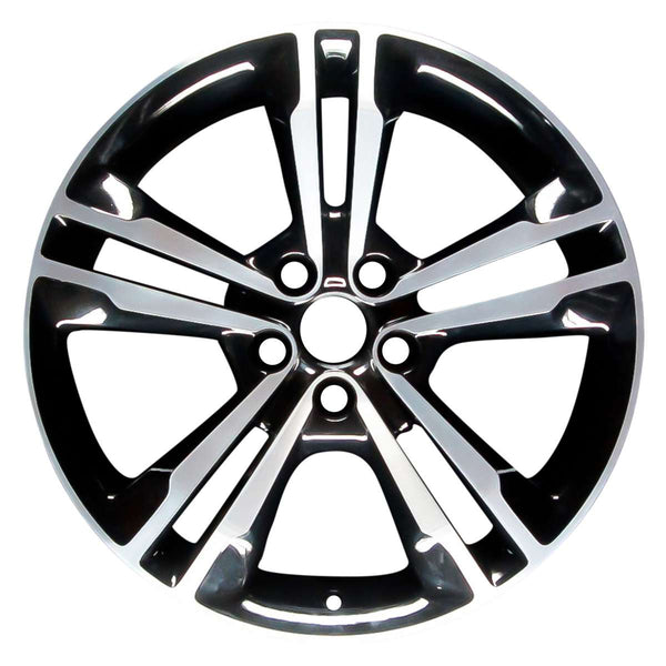 2012 dodge charger wheel 19 polished black aluminum 5 lug w2410pb 2