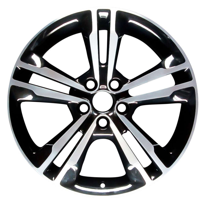 2011 dodge charger wheel 19 polished black aluminum 5 lug w2410pb 1