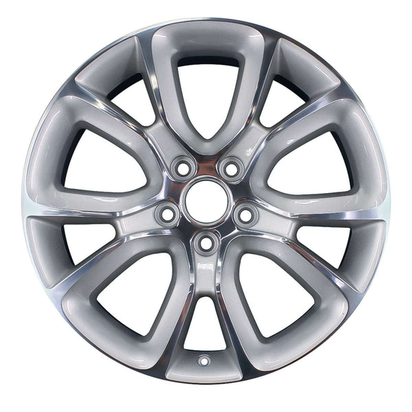 2012 chrysler 200 wheel 18 polished silver aluminum 5 lug w2435ps 1