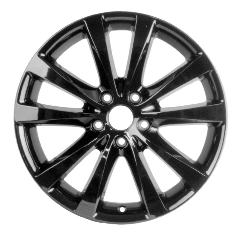 2012 dodge avenger wheel 18 black aluminum 5 lug w2504b 1