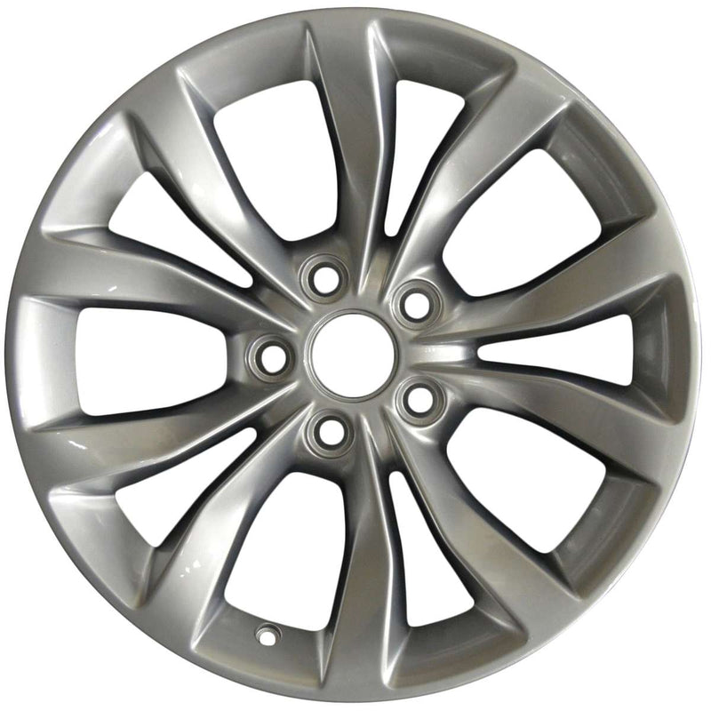 2019 chrysler 300 wheel 17 silver aluminum 5 lug w2535s 5