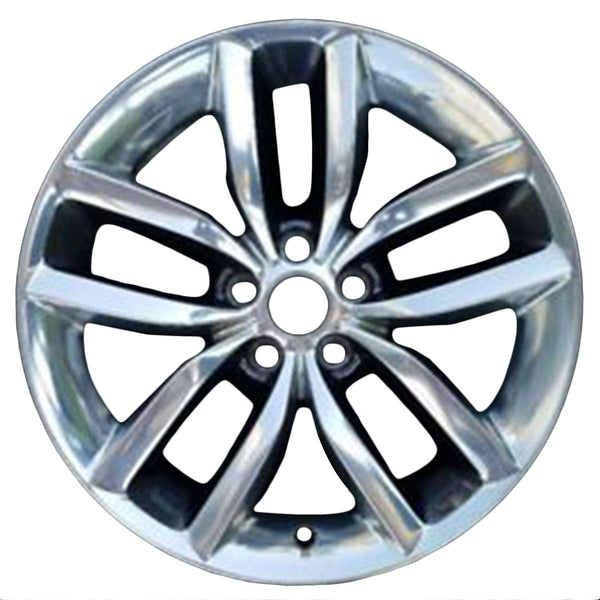 2016 dodge charger wheel 18 polished charcoal aluminum 5 lug w2543pc 2