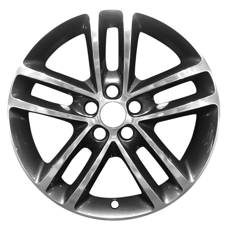 2018 dodge charger wheel 19 polished black aluminum 5 lug w2637pb 2