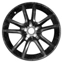 2020 dodge charger wheel 20 satin black aluminum 5 lug w2712snb 2