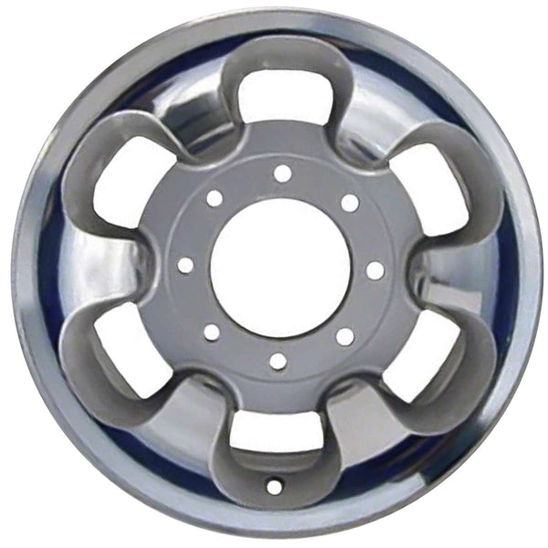 2000 ford f350 wheel 16 polished silver aluminum 8 lug w3407ps 2