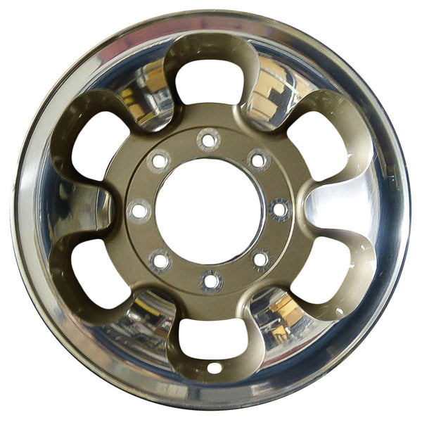 2000 ford f250 wheel 16 polished tan aluminum 8 lug w3407pt 8