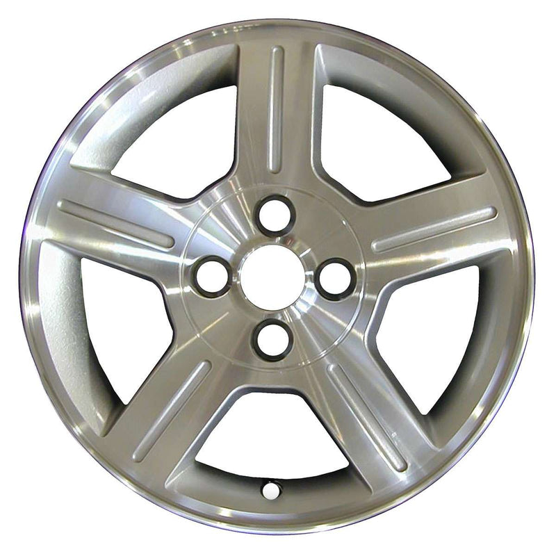 2003 ford escort wheel 15 machined silver aluminum 4 lug w3499ms 1