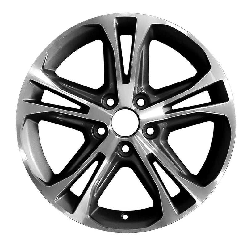 2014 ford mustang wheel 17 machined charcoal aluminum 5 lug w3906mc 2