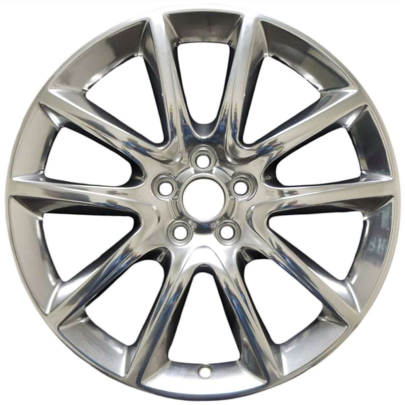 2015 lincoln mkz wheel 19 polished aluminum 5 lug w3953p 3