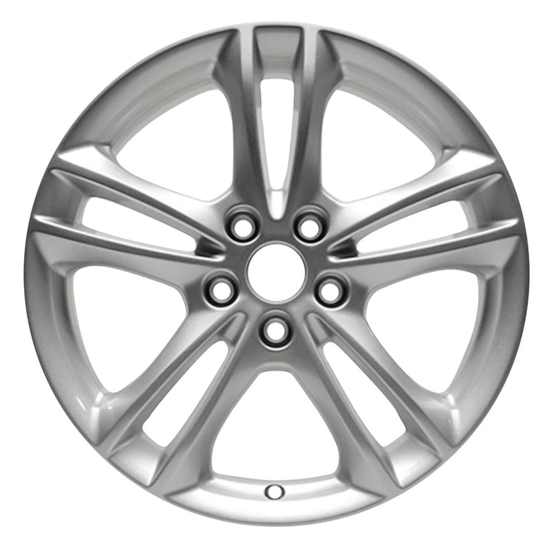 2015 ford fusion wheel 17 sparkle silver black aluminum 5 lug w3984sb 1