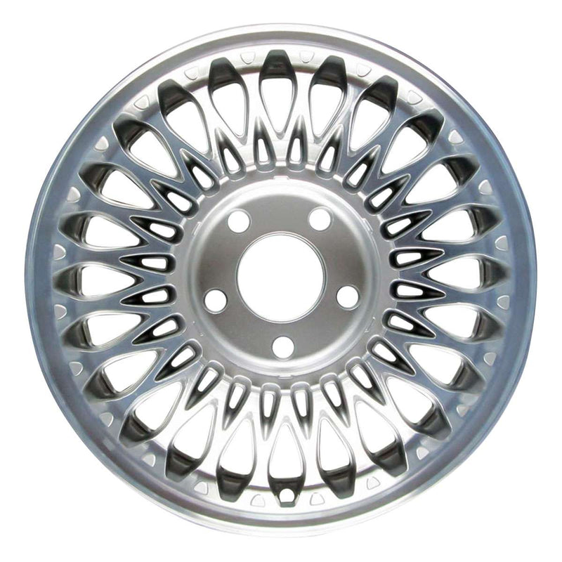 1995 cadillac deville wheel 15 machined charcoal aluminum 5 lug w4518mc 2