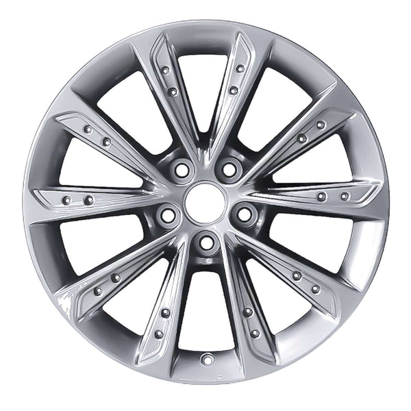 2015 cadillac xts wheel 19 silver aluminum 5 lug w4697s 3