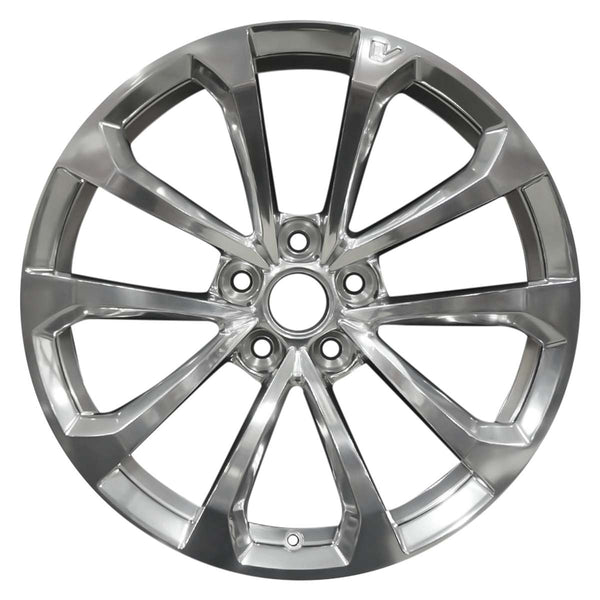 2016 cadillac cts wheel 19 polished aluminum 5 lug w4755p 1