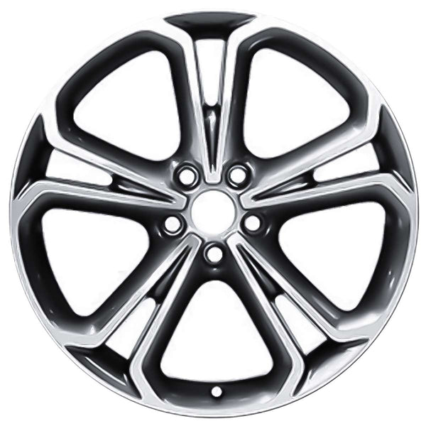 2016 cadillac elr wheel 20 machined silver aluminum 5 lug w4756ms 1