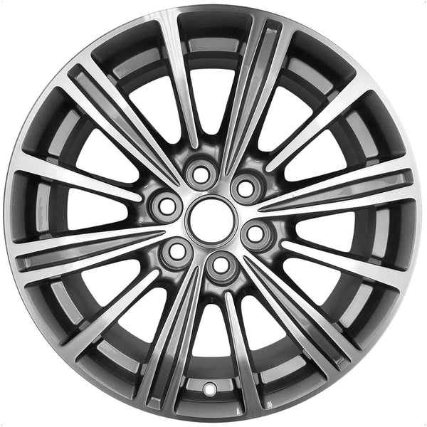 2019 cadillac xt5 wheel 18 machined charcoal aluminum 6 lug w4798mc 4