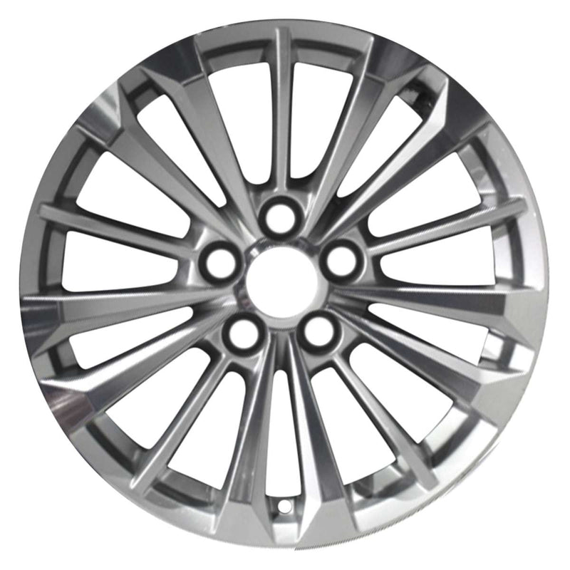 2017 cadillac ct6 wheel 18 machined silver aluminum 5 lug w4815ms 3