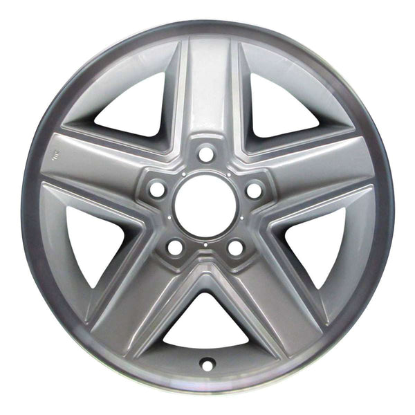 1993 chevrolet s10 wheel 15 silver with machined lip aluminum 5 lug w5021sml 1