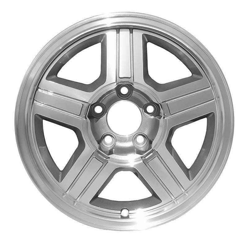 1999 chevrolet s10 wheel 16 machined silver aluminum 5 lug w5048ms 4