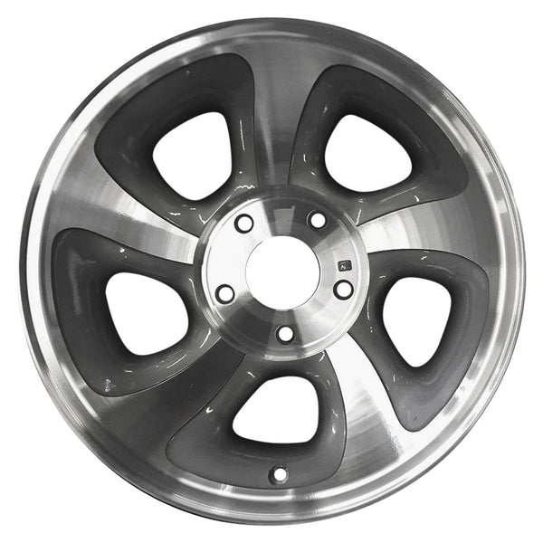 2004 chevrolet s10 wheel 15 machined charcoal aluminum 5 lug w5063mc 8