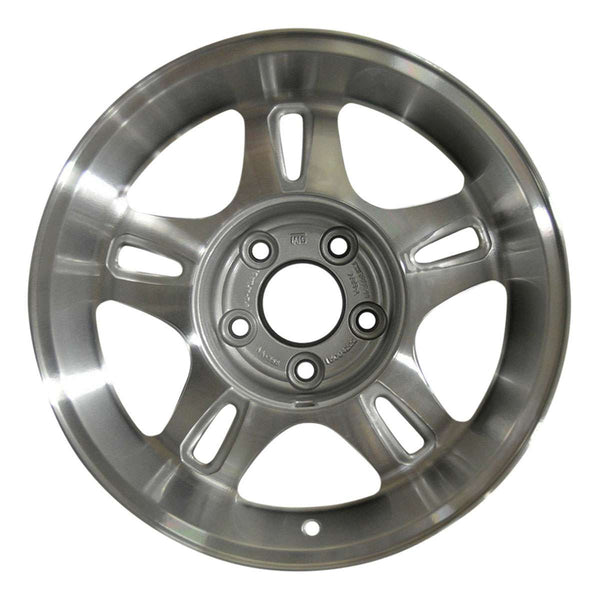 2002 chevrolet s10 wheel 16 machined silver aluminum 5 lug w5153ms 2