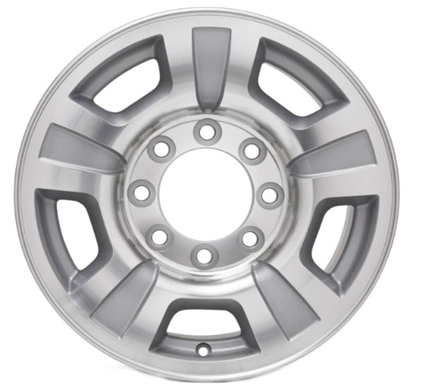 2005 chevrolet silverado wheel 17 machined silver aluminum 8 lug w5298ms 24